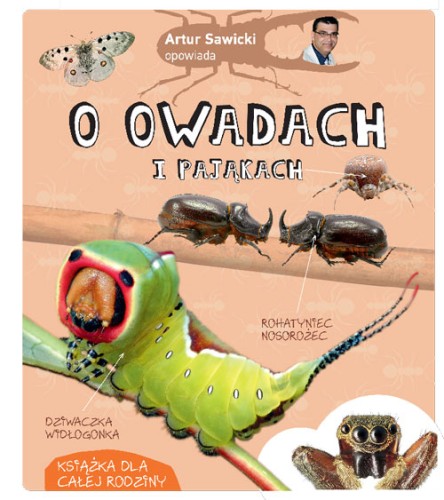 Artur Sawicki opowiada o owadach ; Artur Sawicki książka ; owady książka ; owady i pająki dla dzieci ; pająki książka ; owady i pająki edukacja dla dzieci ; owady książka dla dzieci